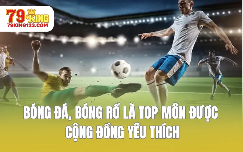Bóng đá, bóng rổ là top môn được cộng đồng yêu thích